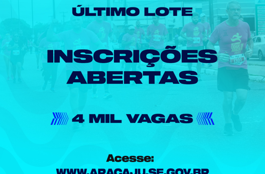  Corrida Cidade de Aracaju: abertas as inscrições do último lote – Prefeitura de Aracaju