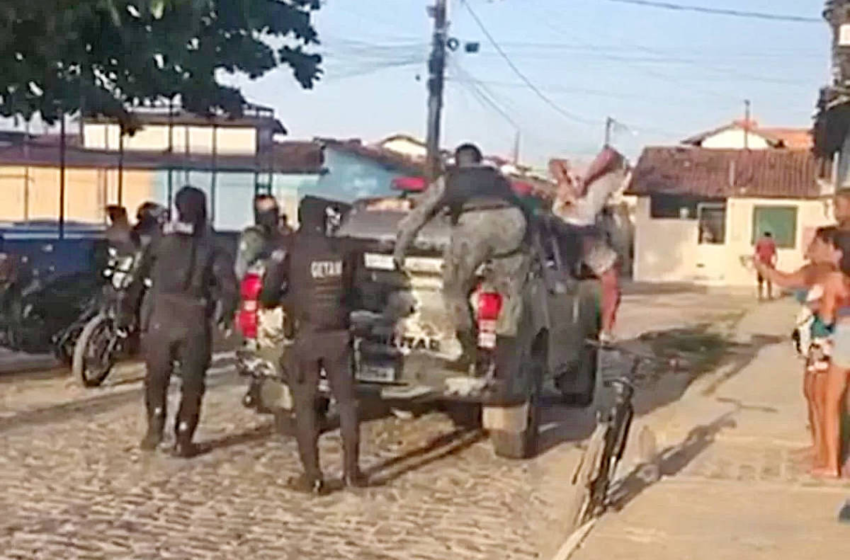  Suspeito algemado tenta fuga ao pular de viatura em Sergipe – UOL