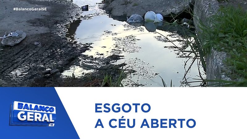  Esgoto estourado causa transtornos aos moradores do bairro Santos Dumont – A8SE.com
