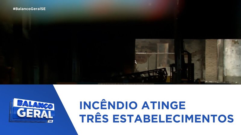  Incêndio atinge três estabelecimentos comerciais no distrito industrial de Aracaju – A8SE.com