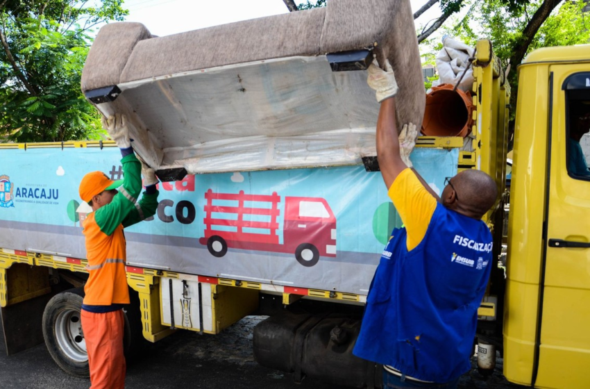  Serviço gratuito de coleta de material sem serventia é realizado em Aracaju; confira bairros – G1