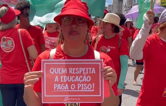  Professores municipais paralisam atividades e fazem ato em Aracaju – O que é notícia em Sergipe – Infonet