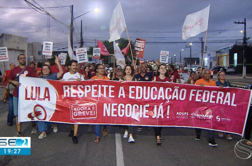  Professores da UFS e do IFS realizam protestos em SE – G1