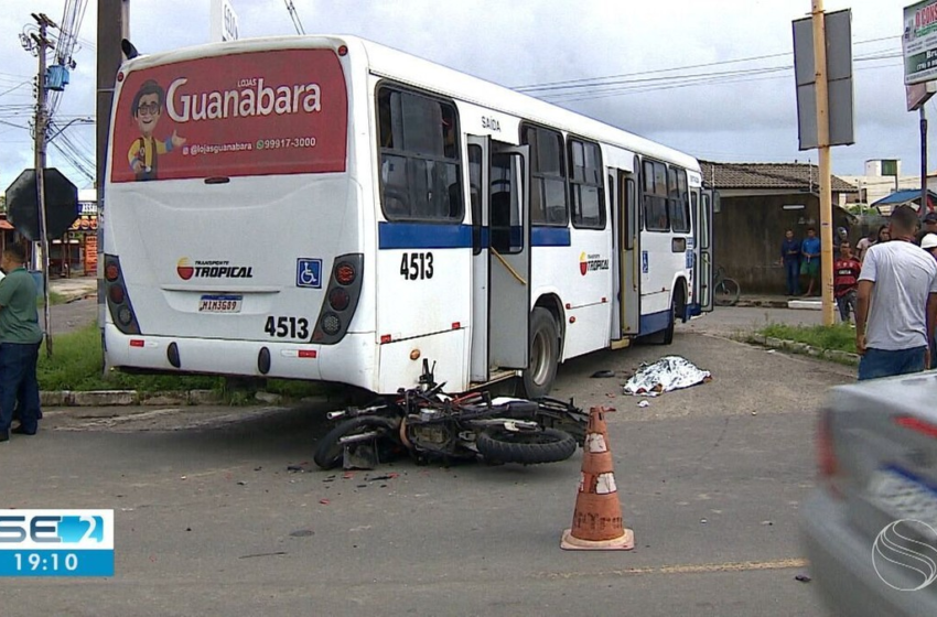  Jovem morre em batida entre motocicleta e ônibus na Rodovia dos Náufragos, em Aracaju – G1
